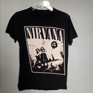 Nirvana Adult Soft Material Band T Shirt grunge